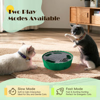 Pawaboo Interactive Cat Toy with Running Mouse - A-Green - image 4