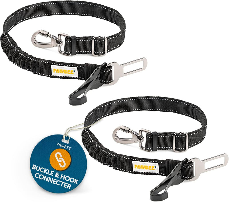 2-Pack Dog Seat Belts for Cars - Elastic