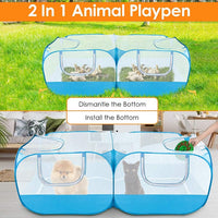 SlowTon Small Animals Playpen - Blue / 73"x36"x25" - image 4