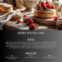 Berry Pound Cake Carpet Freshener Powder Refill 36 oz | Powerful Odor Eliminator for Home | Upholstery Deodorizer | Carpet Deodorizer | Pet Urine | Cat Litter Box | Strawberry Pound Cake Fragrance