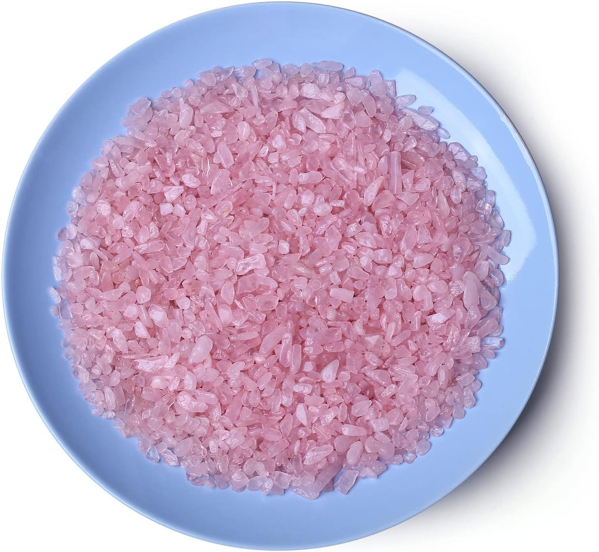 LAIDANLA Rose Quartz Crushed Stone Crystal Chips Bulk - Pink-rose Quartz / 0.22 Pound-（0.2"-0.28"） - image 3