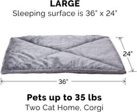 FurHaven ThermaNAP Self Warming Cat Mat - Large - 36"L x 24"W / Gray - image 2