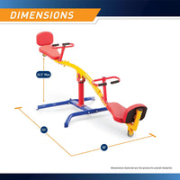 Gym Dandy Classic Kids Seesaw Backyard Teeter Totter Bump Absorber - 360 Spinning TT-360 - image 3