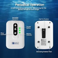 AquaMiracle Lithium Battery Powered Portable Aquarium Air Pump - For Tanks up to 120Gal - image 3