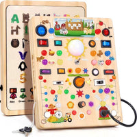 Busy Board with LED Light Switches - Large Farm Busy Board