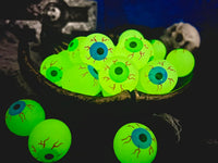 GiftExpress 24ct 1.3" Extra Large Glow in the Dark Eyeballs Bouncy - 24