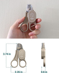 Cat Nail Clipper with LED Guide Light and Nail Trapper