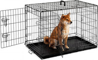 Extra Large Dog Crate 48 Inch Double Door Pet Cage Kennel – Essentials for Dogs - 36.6"L x 22.6"W x 24.2"H / 1P / Double Door