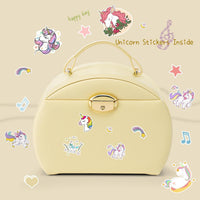 VLANDO 2 Layer Girls Musical Jewelry Box with Ballerina and Large - F.Yellow - image 3