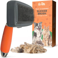 2-in-1 Deshedding & Dematting Comb & Grooming Brush for Dogs & Cats – Essentials for Dogs - Slicker Dematting Comb