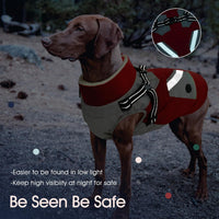 Dog Winter Coat with Harness Built in - XX-Large(Chest:35.4 in) / Red - image 4