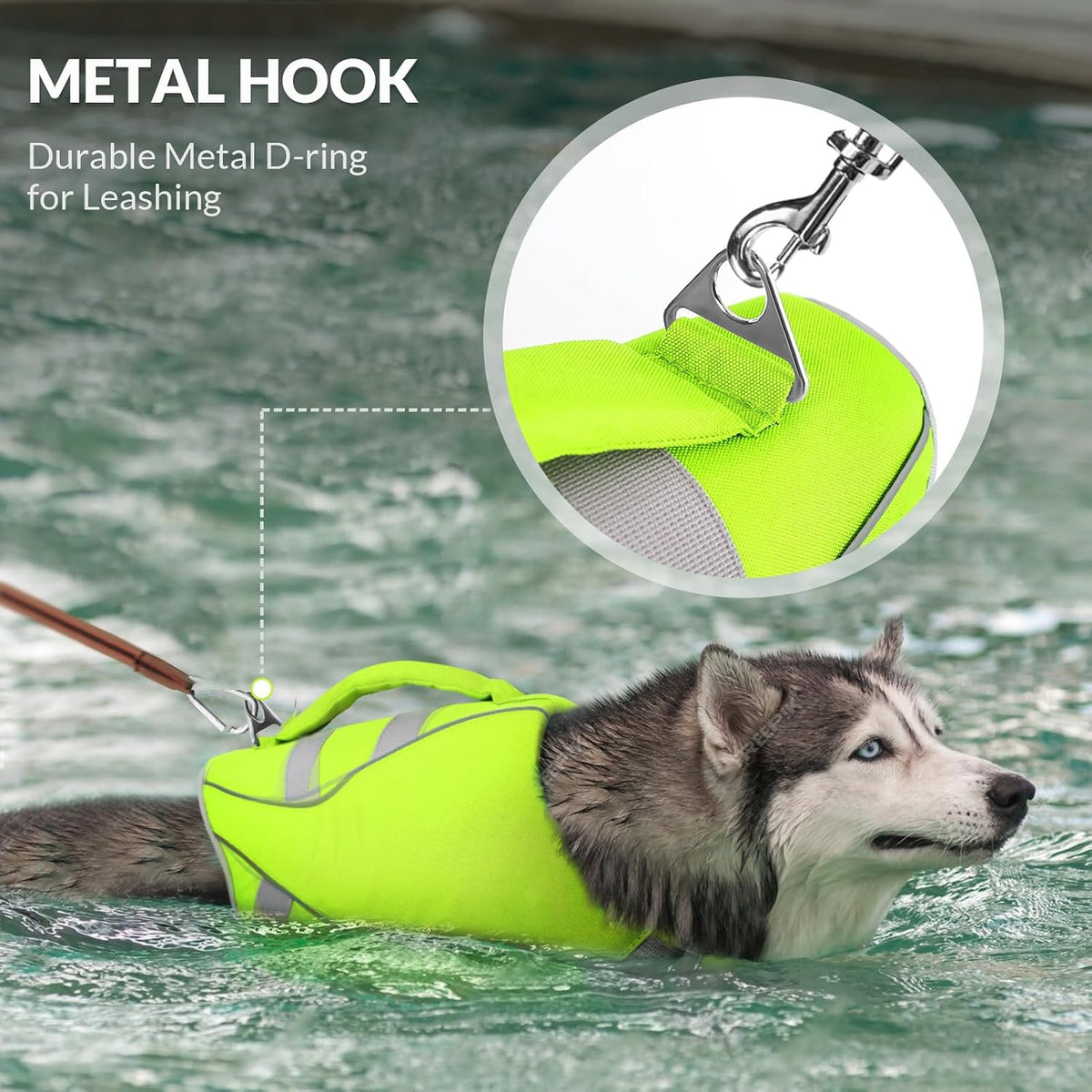 Queenmore XS Dog Life Jacket - Medium / Neno Green - image 2