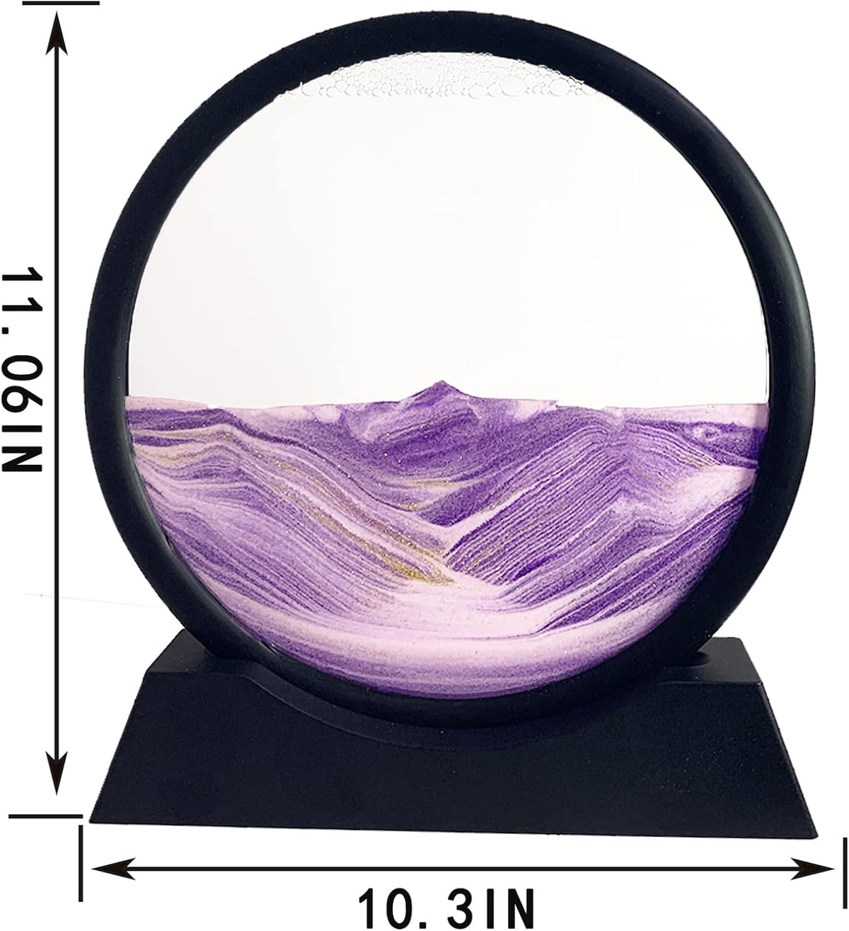 SANDCLE Moving Sand Art Liquid Motion, 3D Deep Sea Sandscape – Fun for Kids & Family - Purple / 12 inches - image 2