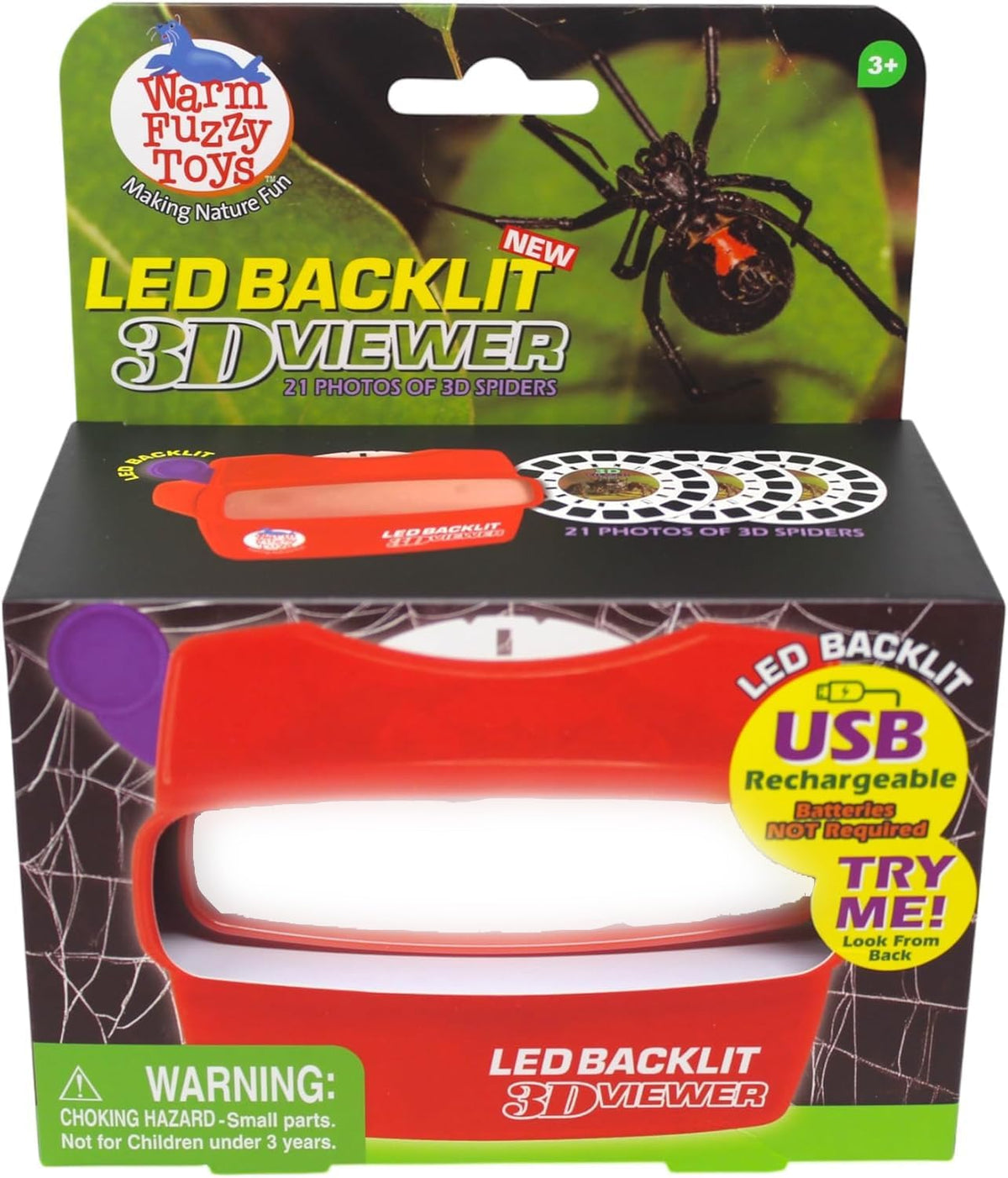 WARM FUZZY LED backlit 3D viewer with natural disasters reels - view 27