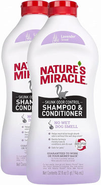 Nature's Miracle Skunk Odor Control Shampoo & Conditioner - Lavender / 32 oz (Pack of 2)