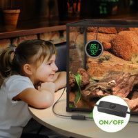 PAIZOO Real-time Display LED Digital Reptile Thermometer and Humidity - image 2
