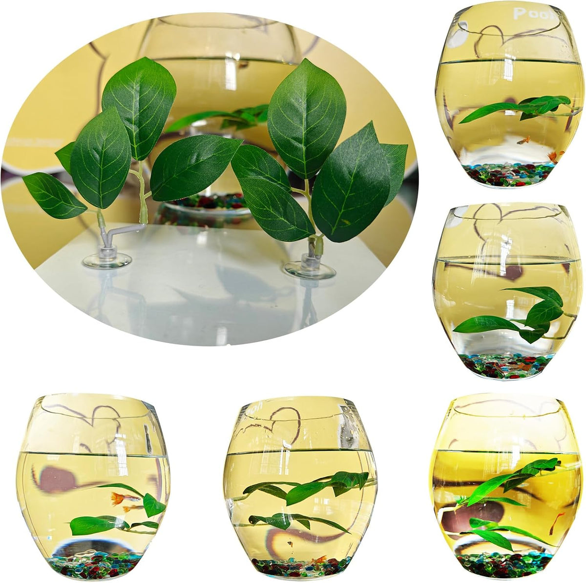 Fish Leaf Pad Fish Tank Accessories Aquarium Décor Simulating 3 pcs - 2 - image 2