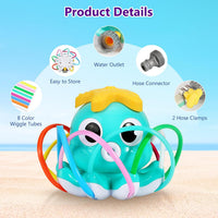 MoKo green dinosaur water sprinkler for kids with 360 degree spray - view 5
