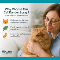 Cat Dander Remover Aloe Vera Free - Pet Dander Allergy Reducer Relief Dry Skin Spray for Cats and Humans| Cruelty-Free & Made in USA (2 Pack)