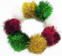 Bushy Sparkle Ball Cat Toy - 12 Pack