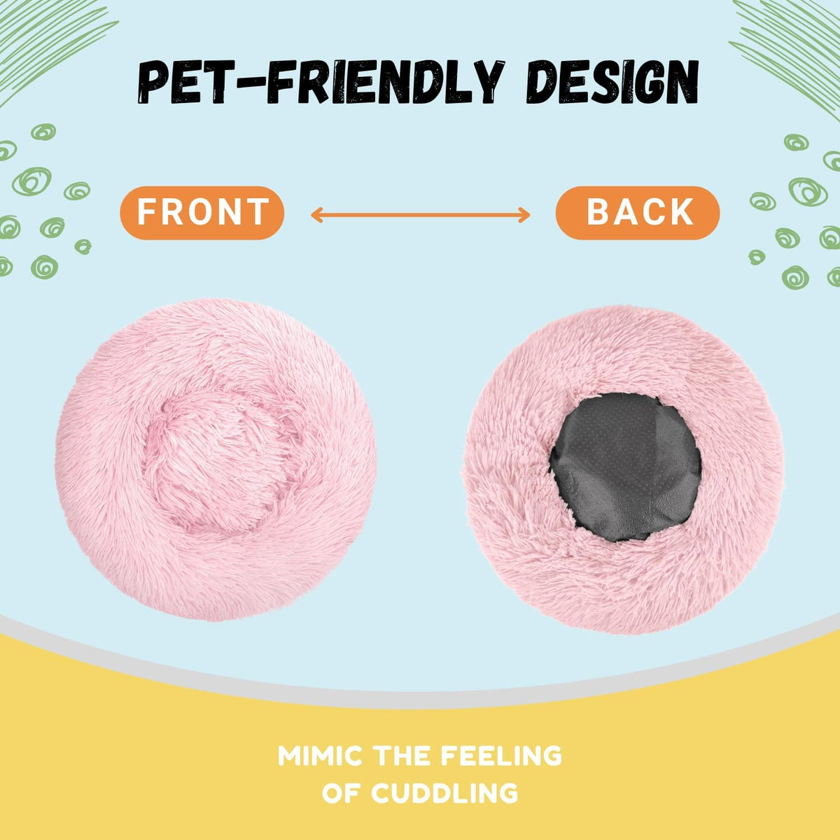 Bunny Bed Large Rabbit Hideout Soft & Comfortable – Daily Care for Small Pets - Pink - image 3