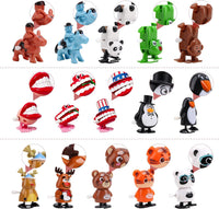 EEOCWF Christmas wind up toys for kids, 15 clockwork Santa, snowman and penguin figures - view 5
