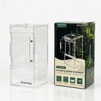 Smartang pre-assembled two-door clear acrylic jumping spider enclosure - view 2