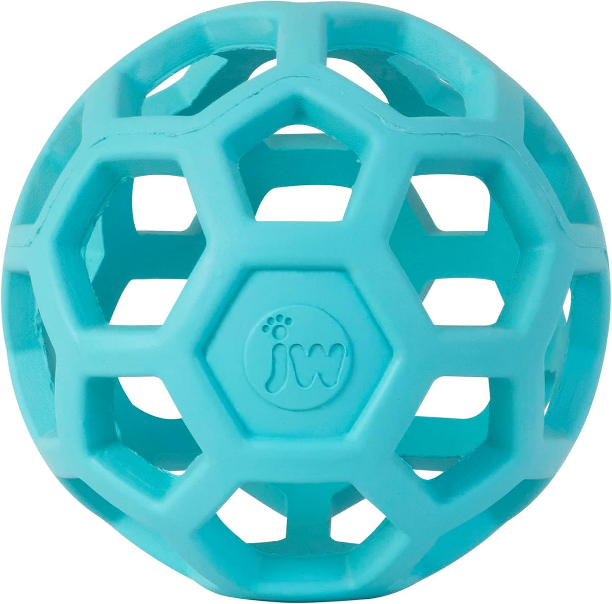 JW Pet HOL-ee Roller Dog Puzzle Ball, Large 5.5in - Blue / Small
