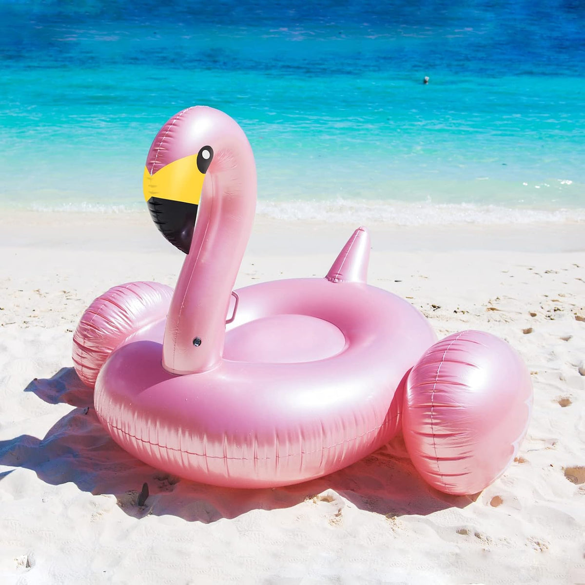 Jasonwell Giant Inflatable Flamingo Swan Pegasus Pool Float Summer - Rose Pink / X-Large - image 3