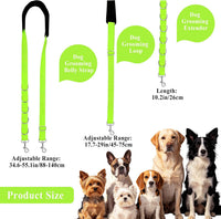 Dog Grooming Belly Strap Belly Band & Loop 3 Sets Adjustable Dogs - green - image 2