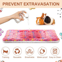 Haull 4 Pcs Waterproof Guinea Pig Bedding Mat, 13 x 10 - Stars / 13 x 10 Inch - image 2