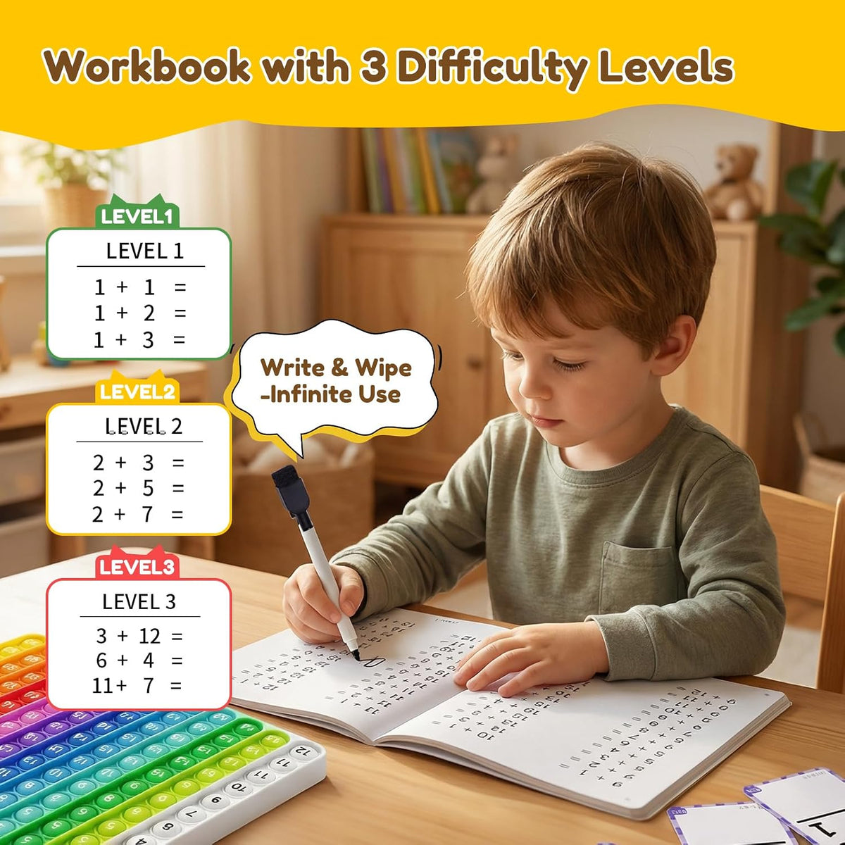 JoyCat Multiplication Flash Cards + Chart - Addition Flash Cards - image 4