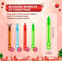 60 Pack Halloween Bubble Wands - Red, Green, Yellow, Orange - image 2