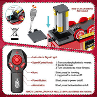Hot Bee steam locomotive train toy engine with smoke, flashing headlights and sounds - view 4