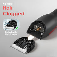 Horse Clippers,Quiet 2-Speed Horse Grooming Clippers,Rechargeable Pet Shaver for Matted Long Hair,Cordless Wide-Blade Powerful Horse Trimmer Kit for Thick Coat #066 Red
