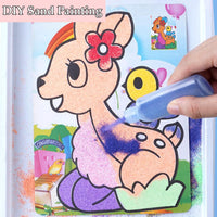 Niurewan 24 PCS Art Sand, DIY Sand Arts and Crafts Kit - 38 Colors - image 4