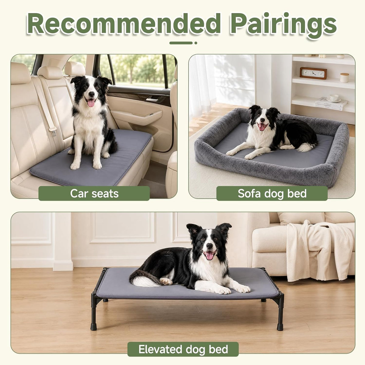 Outdoor XL Dog Crate Pad Bed, Waterproof Wipeable Mat, 41" - Dark Grey / 23"L x 17"W x 1.2"Th - image 3