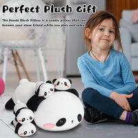 TOYSYM Seal Plush with 4 Babies - Panda Bear - image 3