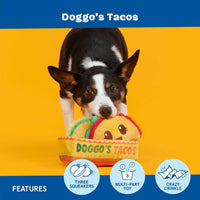 BarkBox Barker's Dozen Donuts 4-in-1 Interactive Plush Dog Toy – Essentials for Dogs - Doggo's Tacos - image 3