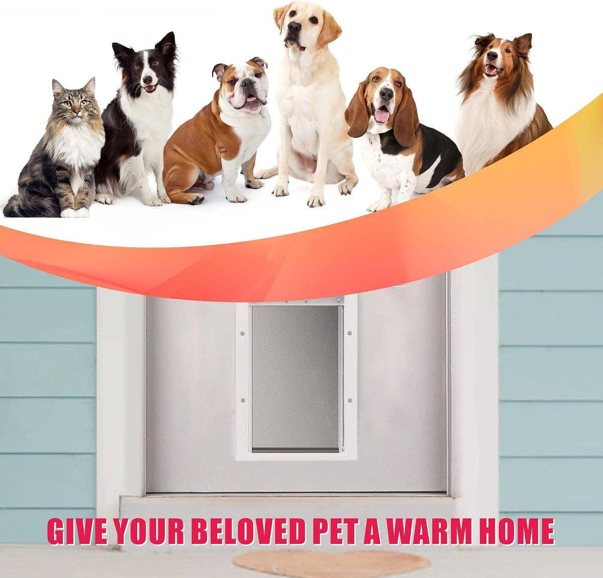 2-Pack Medium Dog Door Replacement Flaps with Screws – Essentials for Dogs - Medium*1 - image 3