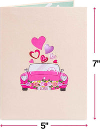 Road to Love Pop Up Card - 5" x 7"