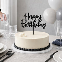 CC TOWN mirrored gold acrylic happy birthday cake topper, 6 by 7 inches - view 11