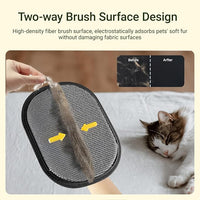 Pet Hair Remover Glove for Furniture, Reusable, 5-Finger, Blue, Dog and Cat Fur Removal Tool for Couch, Lint Clean Glove for Carpet, Bedding, Clothes, Curtain, Pet Bed, Car Seats