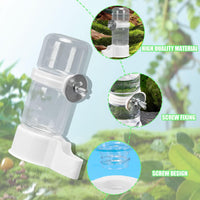 Automatic Bird Feeder and Water Dispenser, Budgie, Lovebirds - White 140ml - image 4