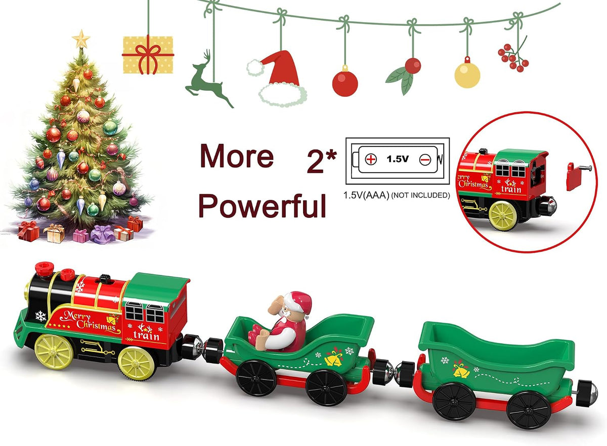 Z MAYABBO battery powered toy train with 2 magnetic cargo cars and action figure - view 4