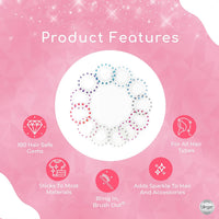 Blinger Glimmer Collection refill pack with 180 colorful gems on refill discs - view 7