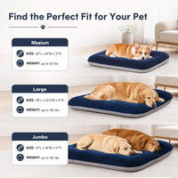 Magic Dog Orthopedic Extra Large Dog Bed 47 Inch - 39.0"L x 33.5"W x 4.0"Th / Blue - image 2