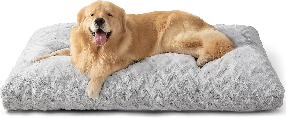 EHEYCIGA Washable XL Dog Beds Large Sized Dog - Grey / 41" x 27"x 4"