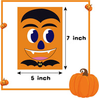Pumpkin Decorating Kit, 24 Sheets Halloween Pumpkin Stickers Decorations – Fun for Kids & Family - Halloween Pumpkin - image 3