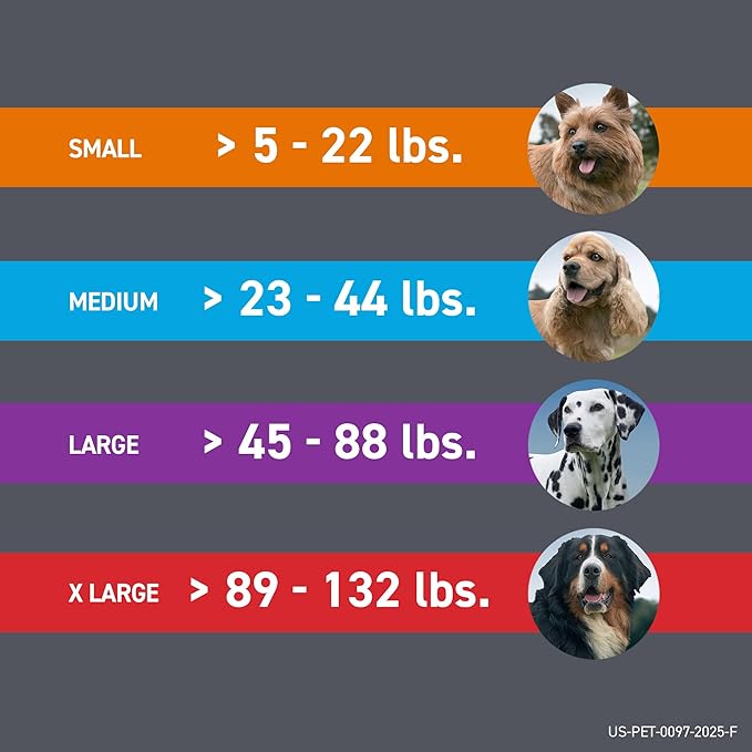 FRONTLINE Plus Flea and Tick Treatment for Large Dogs Up to 45 to 88 lbs. 8 Treatments
